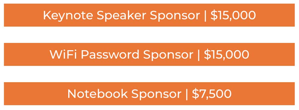 Custom sponsorship opportunities at The WAVE Chiropractic Conference