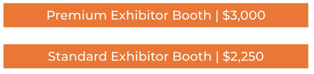 Exhibitor booth options at The WAVE Chiropractic Conference